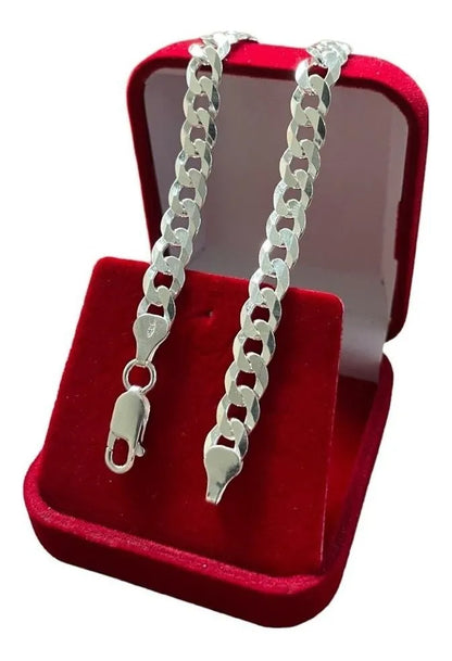 Pulseira masculina Grumet De Prata 7mm
